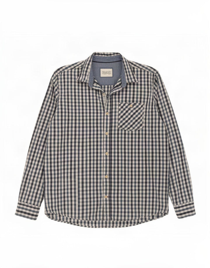 Fat Face Herreskjorte XL Grøn Gingham Bomuld