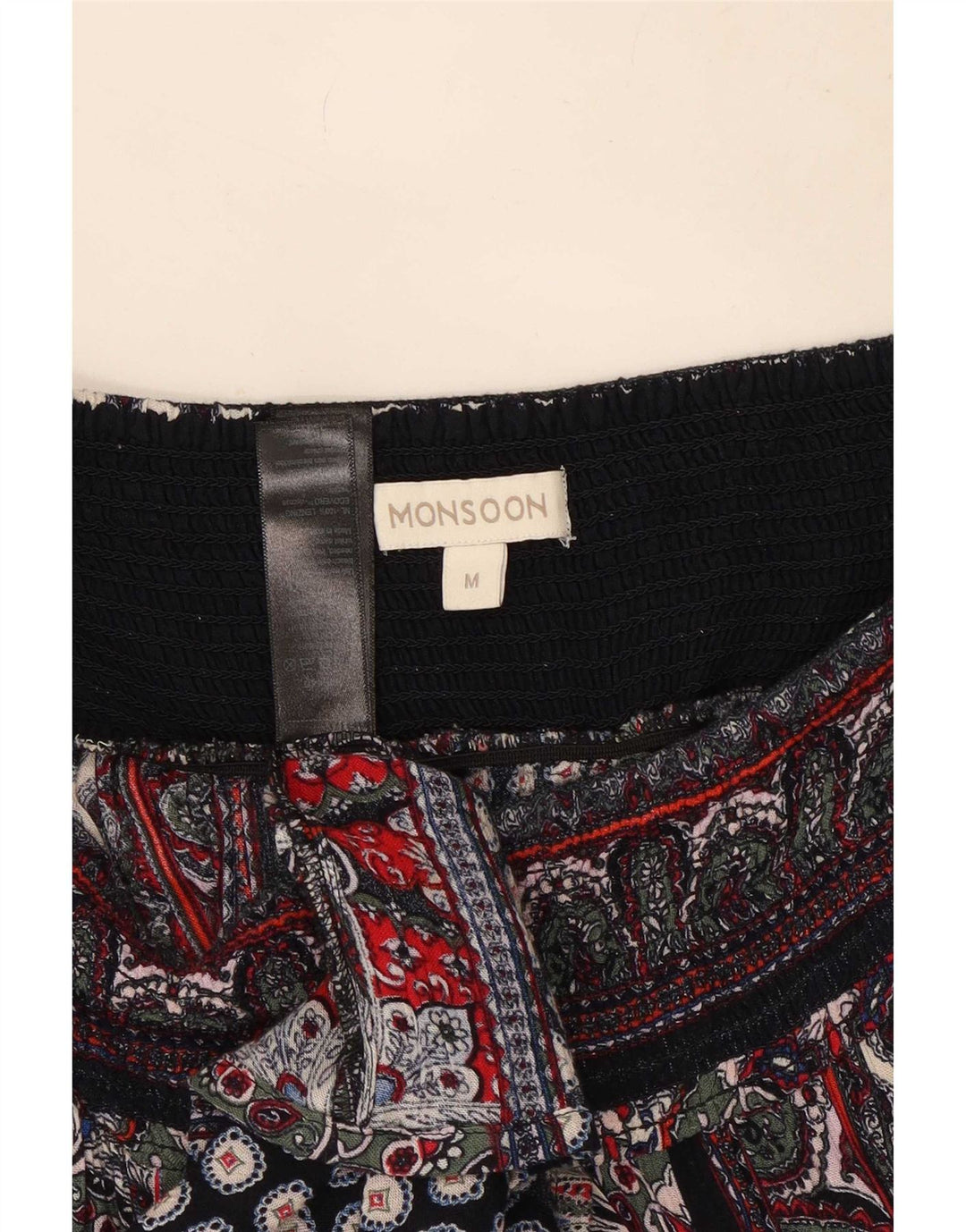 Monsoon Womens Gypsy Skirt Medium W30 Multicolored Patchwork Viscose