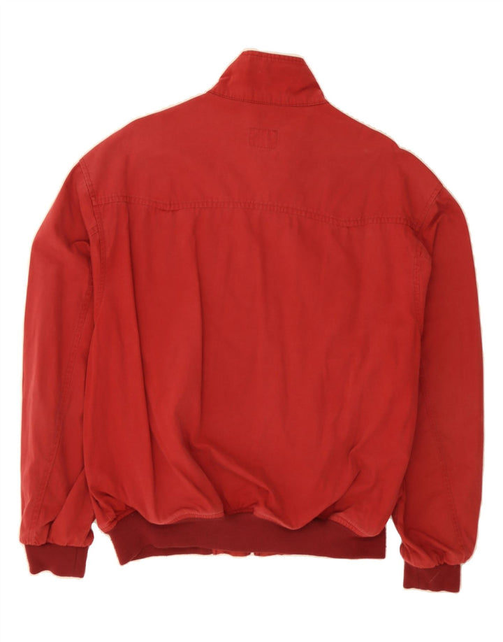 MASH Mens Bomber Jacket UK 40 Large Red Cotton Vintage Mash and Second-Hand Mash from Messina Hembry 