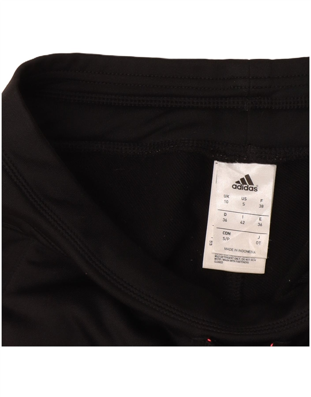 ADIDAS Womens Climalite træningsdragt Bukser UK 10 Small Black Polyester