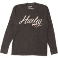 HURLEY Mens Premium Fit Graphic Top Long Sleeve Medium Grey Cotton Vintage Hurley and Second-Hand Hurley from Messina Hembry 