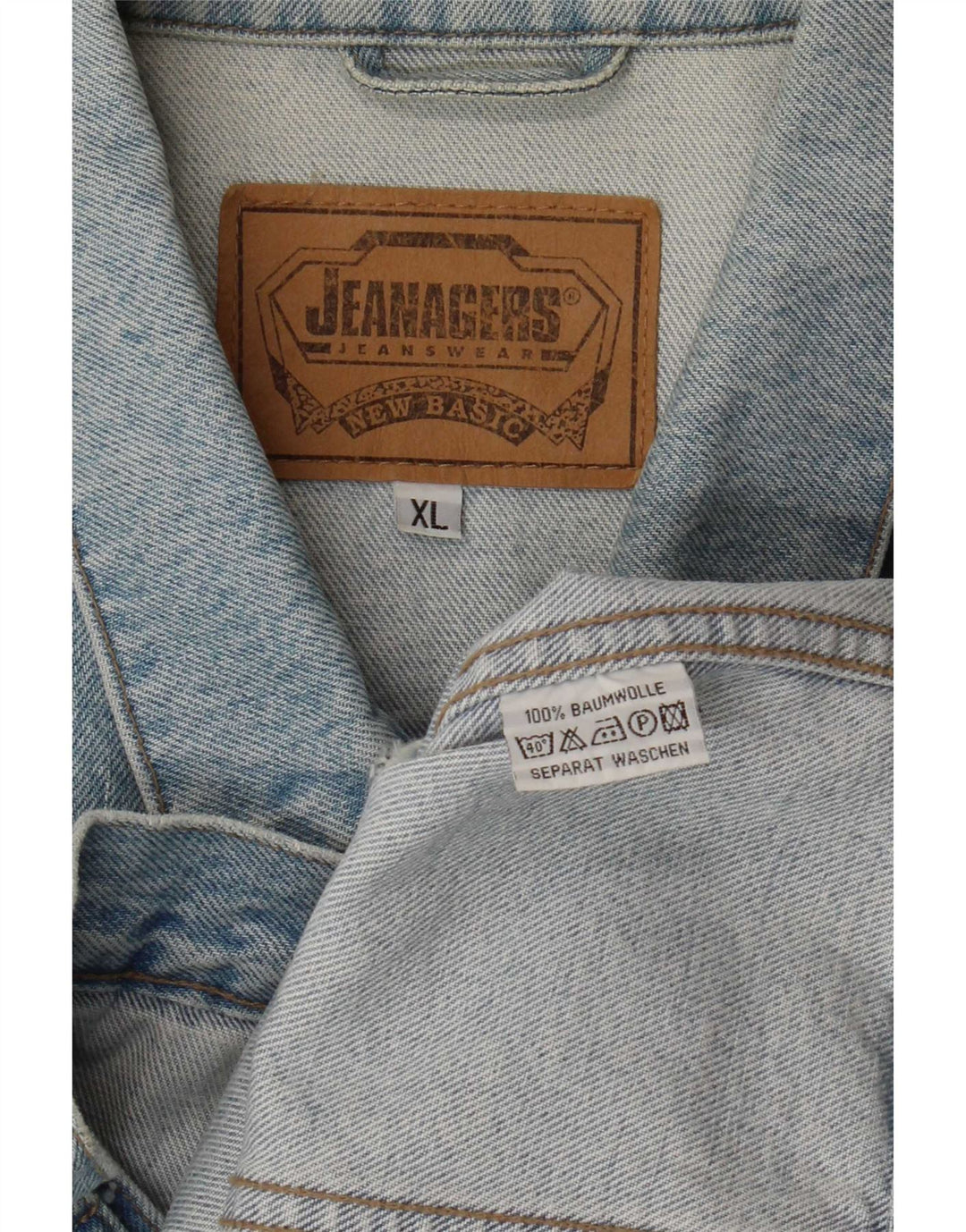 Jeanagers Herre denimjakke UK 42 XL Blå Bomuld