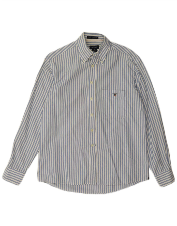 Gant herre Regular Fit skjorte medium blå nålestribet bomuld