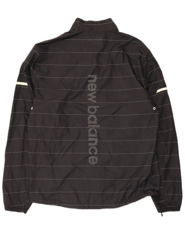 New Balance Herre grafisk træningsdragt Topjakke Medium Sort Stribet