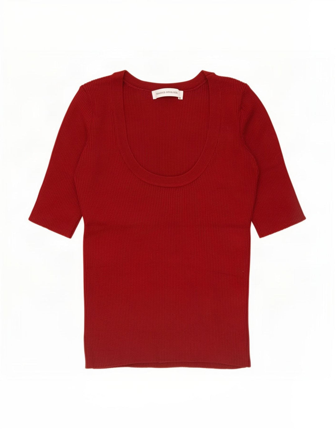 Zara Dame Bluse Top UK 8 Small Burgundy