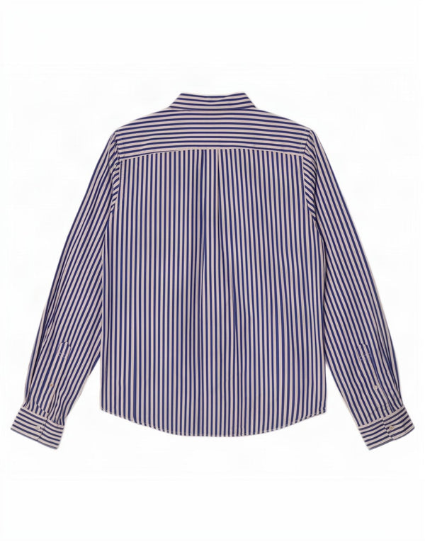 Abercrombie & Fitch Mens Muscle Shirt XL Blue Pinstripe Cotton