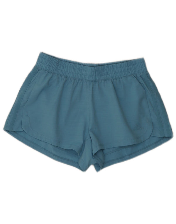 Adidas sportsshorts til kvinder UK 8/10 Small Blue Polyester