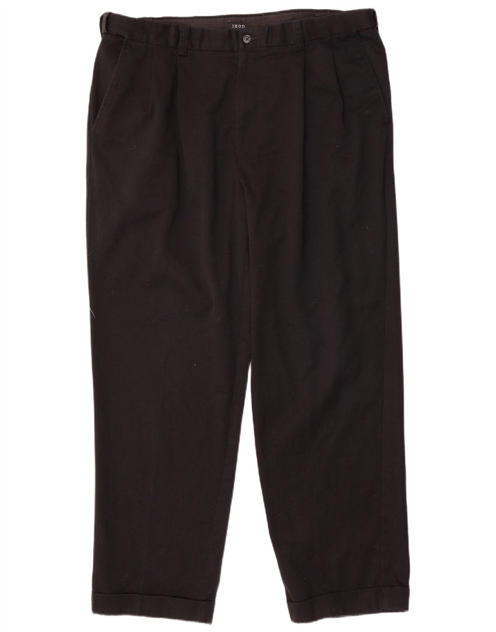 Izod Herre Pegged Chino Bukser W38 L31 Sort Polyester