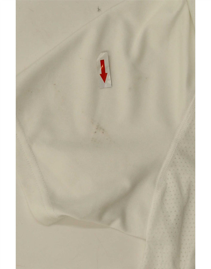 Reebok Herre T-Shirt Top Stor Hvid Colourblock Polyester