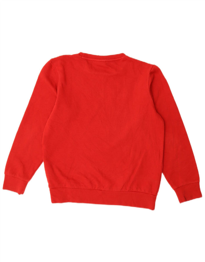 CHAMPION Boys Graphic Sweatshirt Jumper 11-12 Years Large Red Cotton