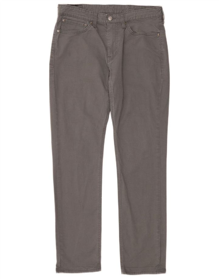LEVI'S Herre 511 Slim Chino Bukser W34 L32 Grå Bomuld