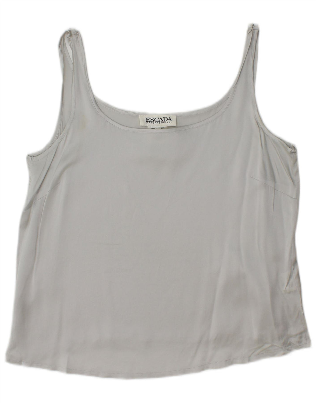 Escada Damevest Top IT 42 Medium Grå Silke