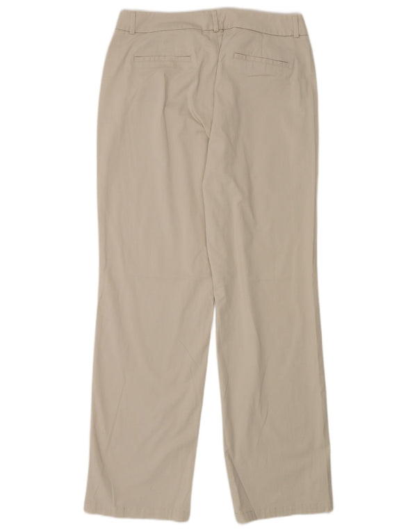 DOCKERS Lige fritidsbukser til kvinder US 12 Large W30 L30 Beige Bomuld