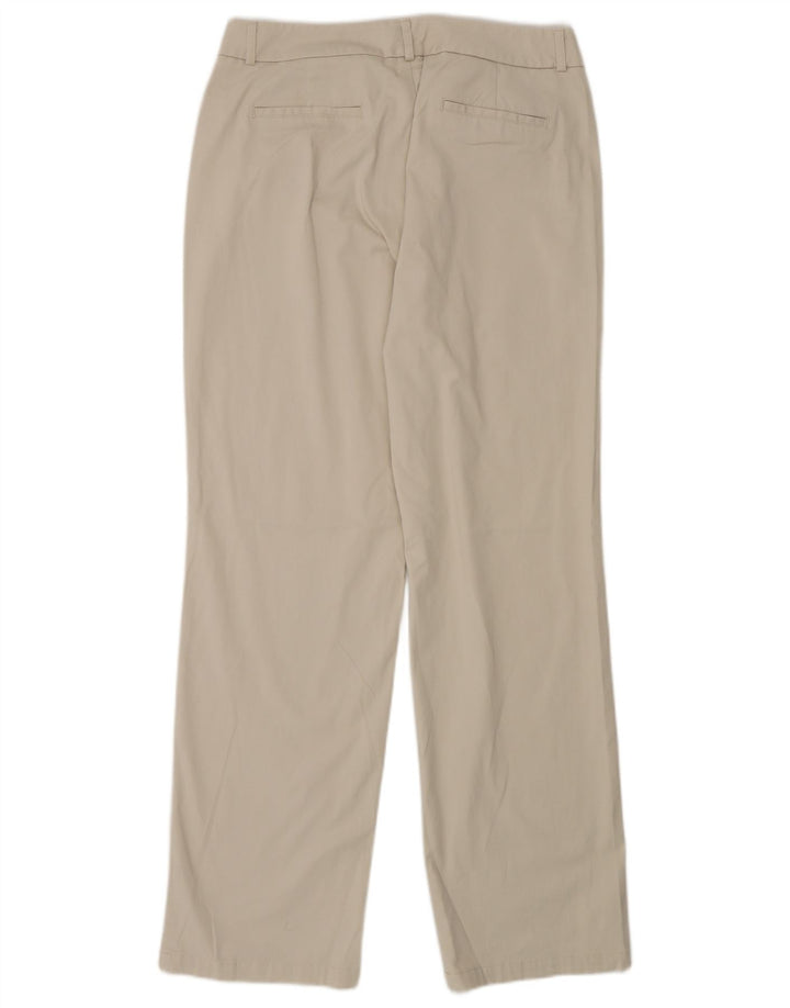 DOCKERS Lige fritidsbukser til kvinder US 12 Large W30 L30 Beige Bomuld