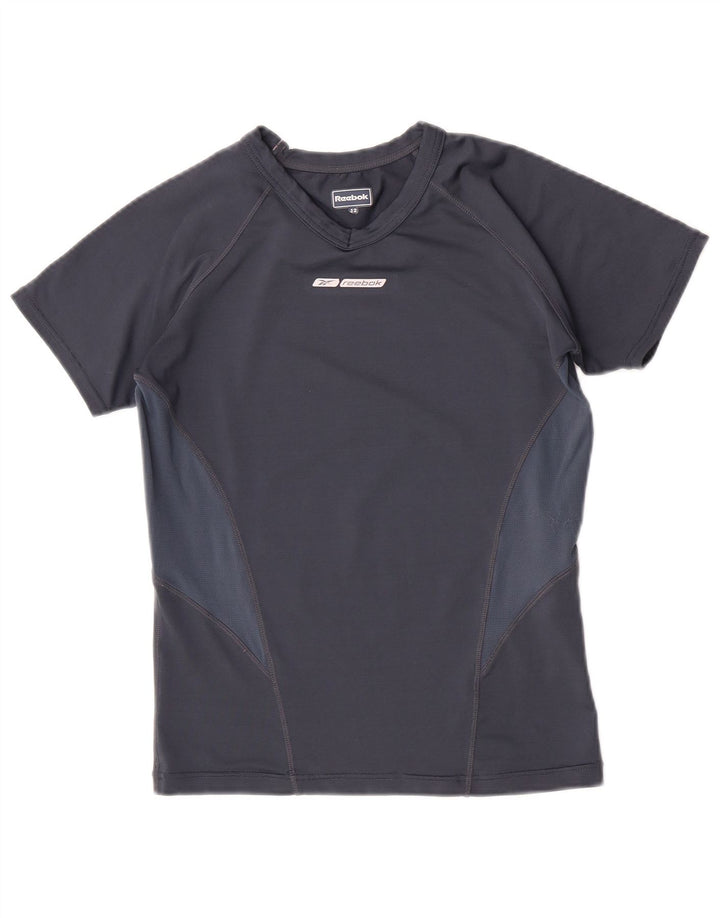 Reebok Boys T-Shirt Top 11-12 år Grå Colourblock Polyester
