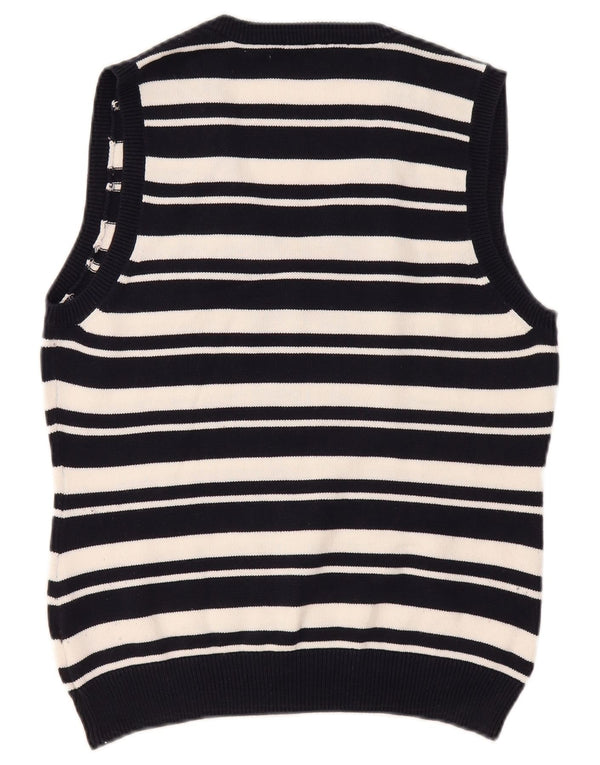 TOMMY HILFIGER Dame Vest Tank Top UK 18 XL Navyblå Stribet Bomuld