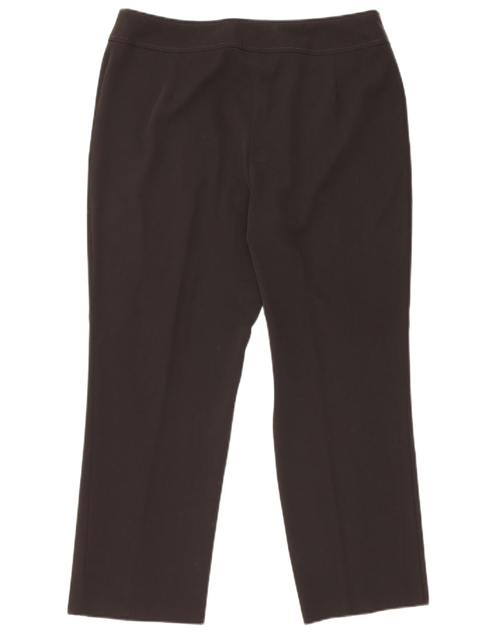 MARKS & SPENCER Dame Cropped Trousers UK 12 Medium W30 L24 Black