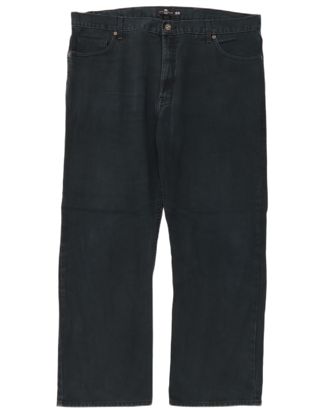 Marks & Spencer Herre Blue Harbor Straight Jeans W42 L31 Sort Bomuld