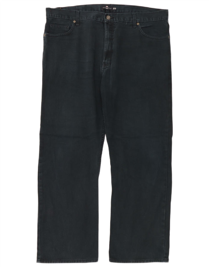 Marks & Spencer Herre Blue Harbor Straight Jeans W42 L31 Sort Bomuld