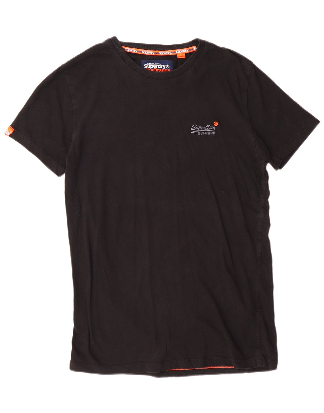 Superdry T-shirt top til mænd, lille sort bomuld
