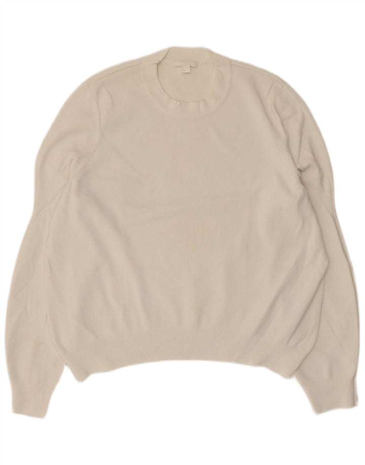 Cos Dame sweater med rund hals DK 14 Medium White Viscose