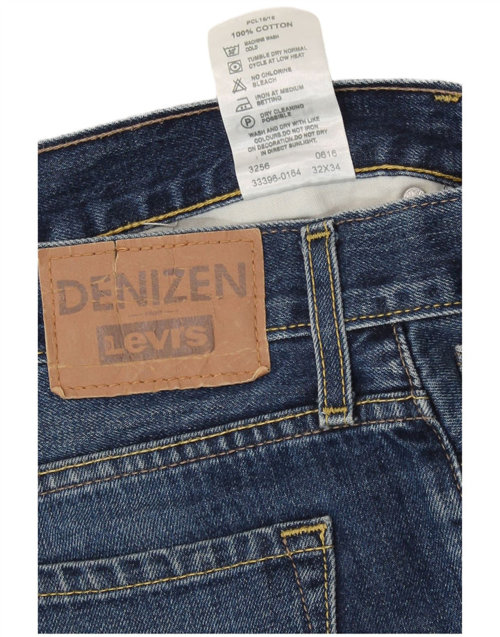 Levi's Straight Jeans til mænd W32 L30 blå bomuld