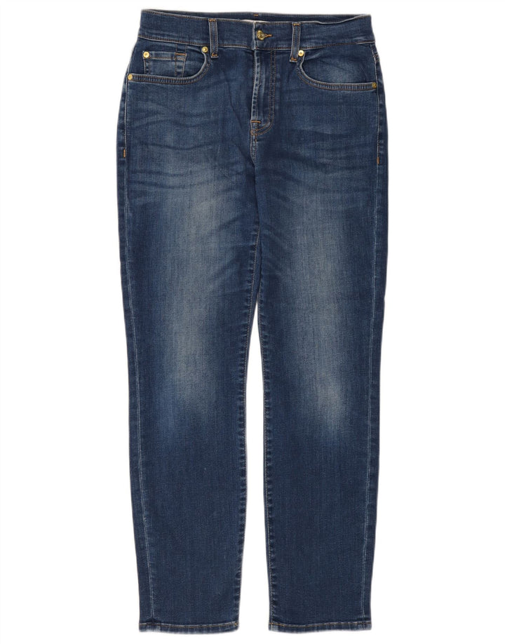 7 TIL ALLE MENNESKER Dame Slim Jeans W26 L28 Blå Bomuld