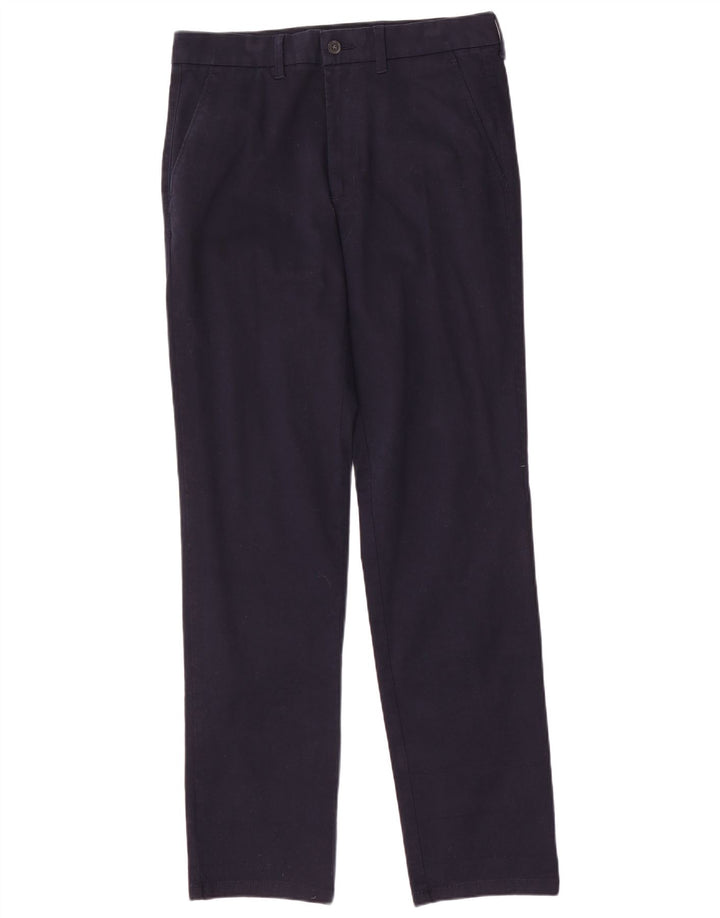 Marks & Spencer Herre Regular Fit Lige Chinobukser W32 L33 Marineblå