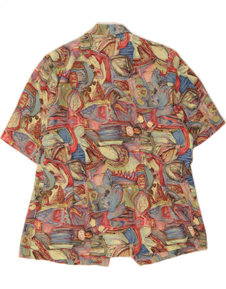 VINTAGE Womens Abstract Pattern Shirt Blouse UK 18 XL Multicoloured Vintage Vintage and Second-Hand Vintage from Messina Hembry 