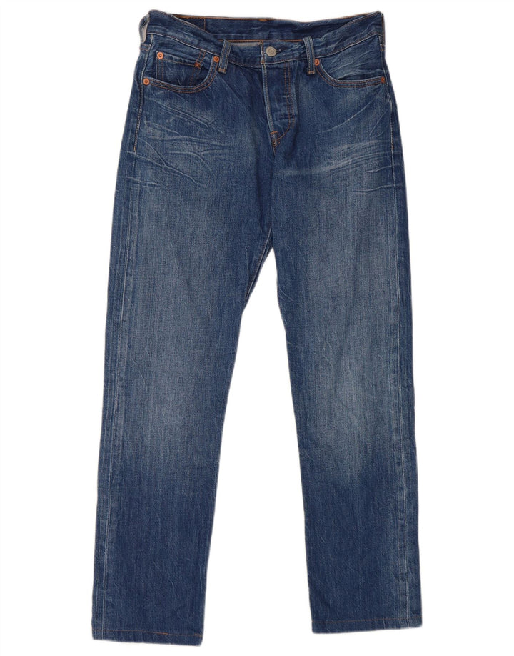 Levi's Dame 501 Straight Jeans W25 L27 Blå Bomuld