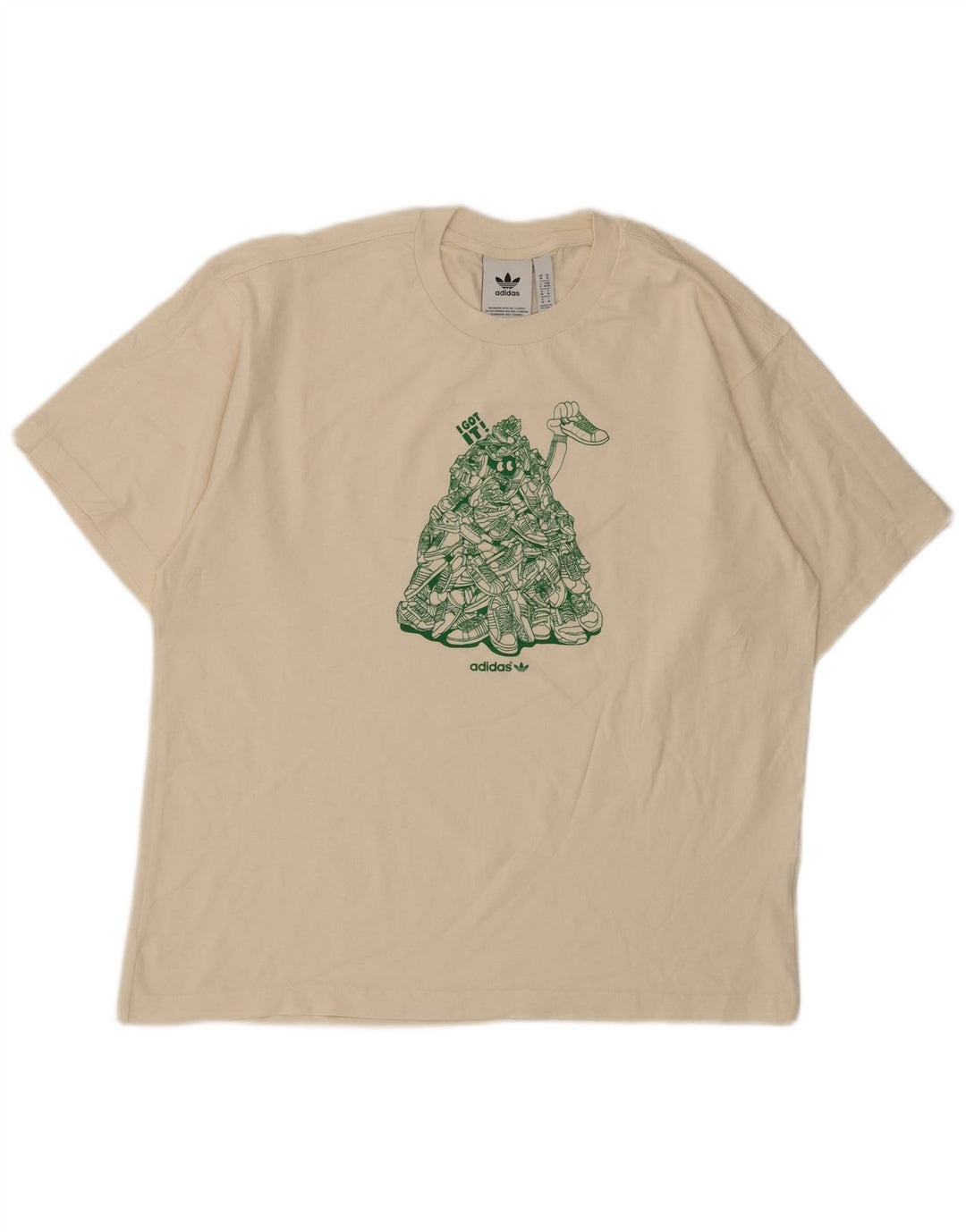 Adidas Grafisk T-shirt top til mænd, medium hvid