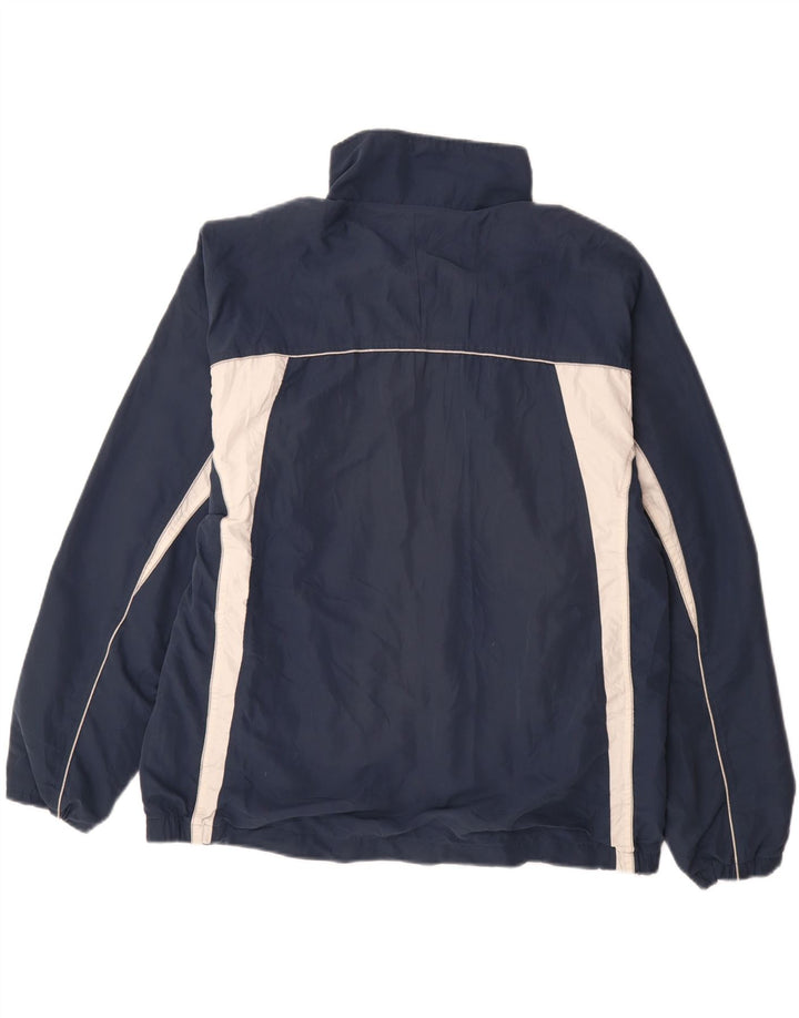 ASICS Træningsdragt til mænd Topjakke XL Marineblå Colourblock Polyester