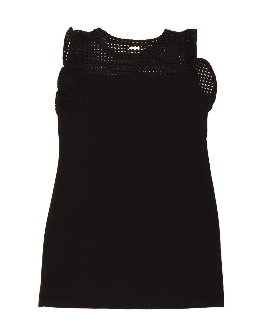 MICHAEL KORS Womens Sleeveless Bodycon Dress UK 16 Large Black Polyester Vintage Michael Kors and Second-Hand Michael Kors from Messina Hembry 