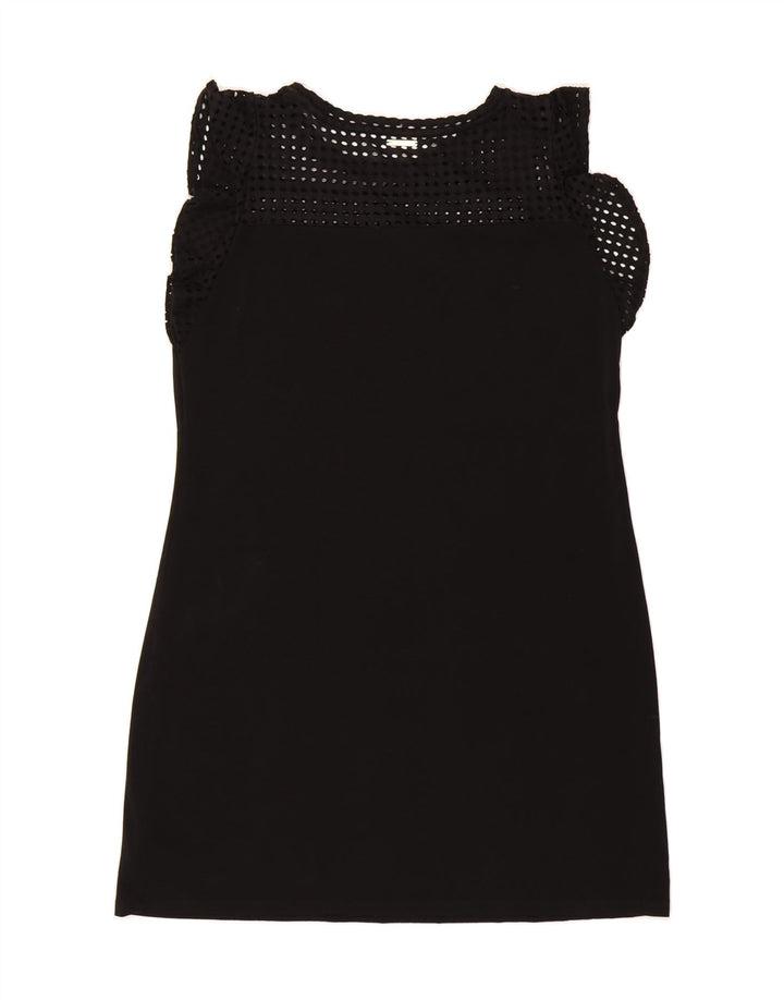 MICHAEL KORS Womens Sleeveless Bodycon Dress UK 16 Large Black Polyester Vintage Michael Kors and Second-Hand Michael Kors from Messina Hembry 