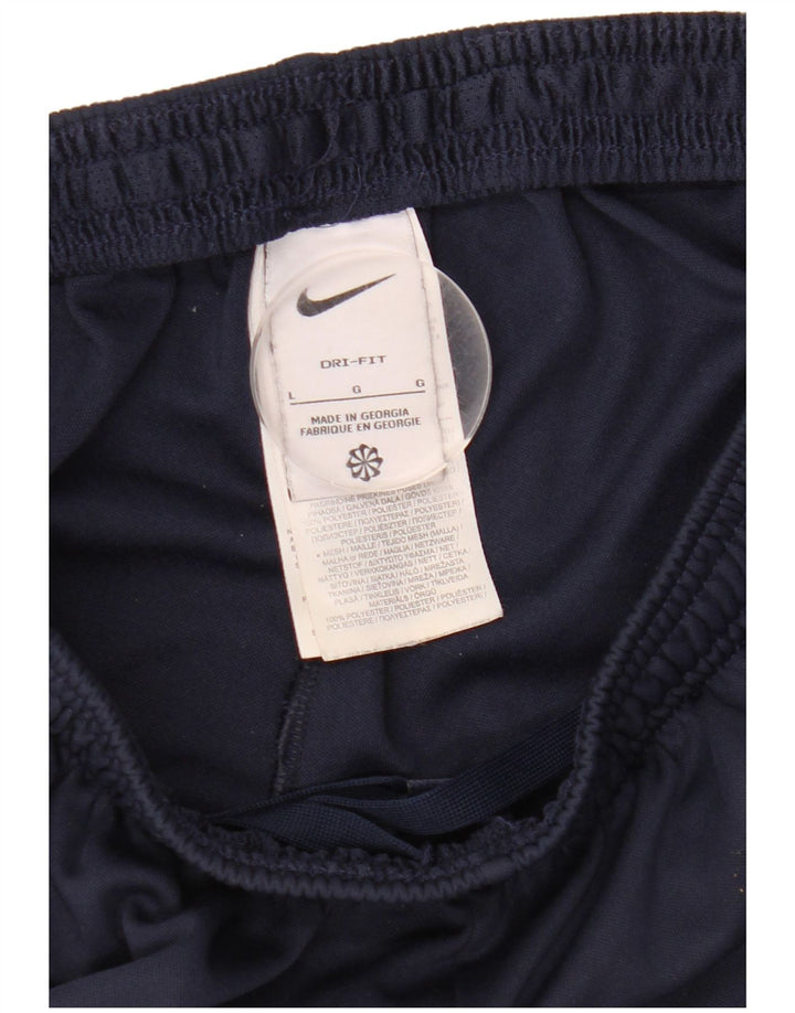 Nike Herre Dri Fit træningsdragt Bukser Large Navy Blue Polyester