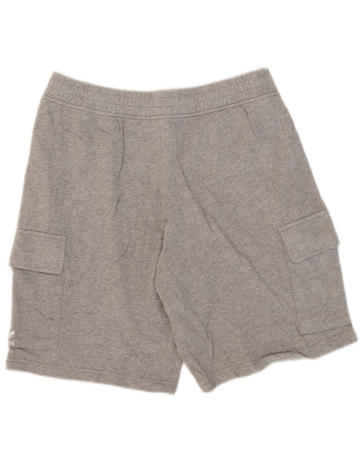 Adidas Herre Cargo Sportshorts Stor Grå Bomuld