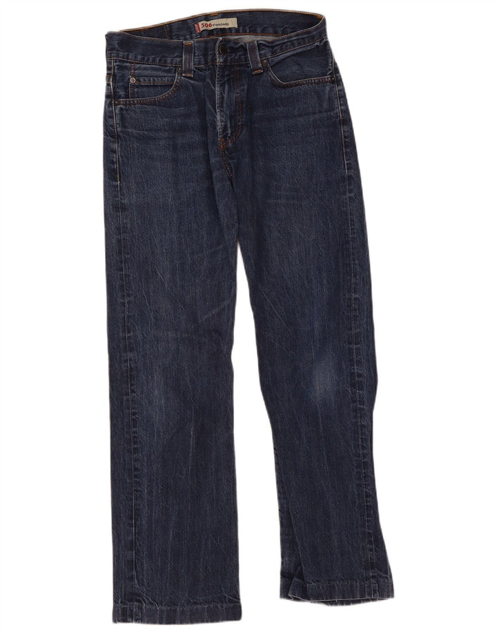 Levi's Herre 506 Straight Jeans W32 L32 Blå