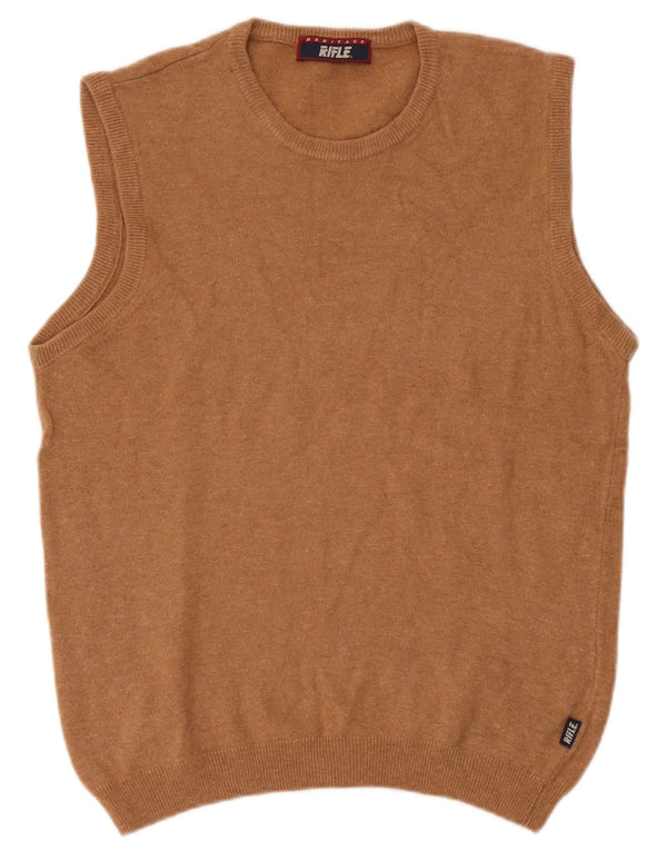 Rifle Dame Heritage Vest Tank Top UK 12 Medium Brun Uld