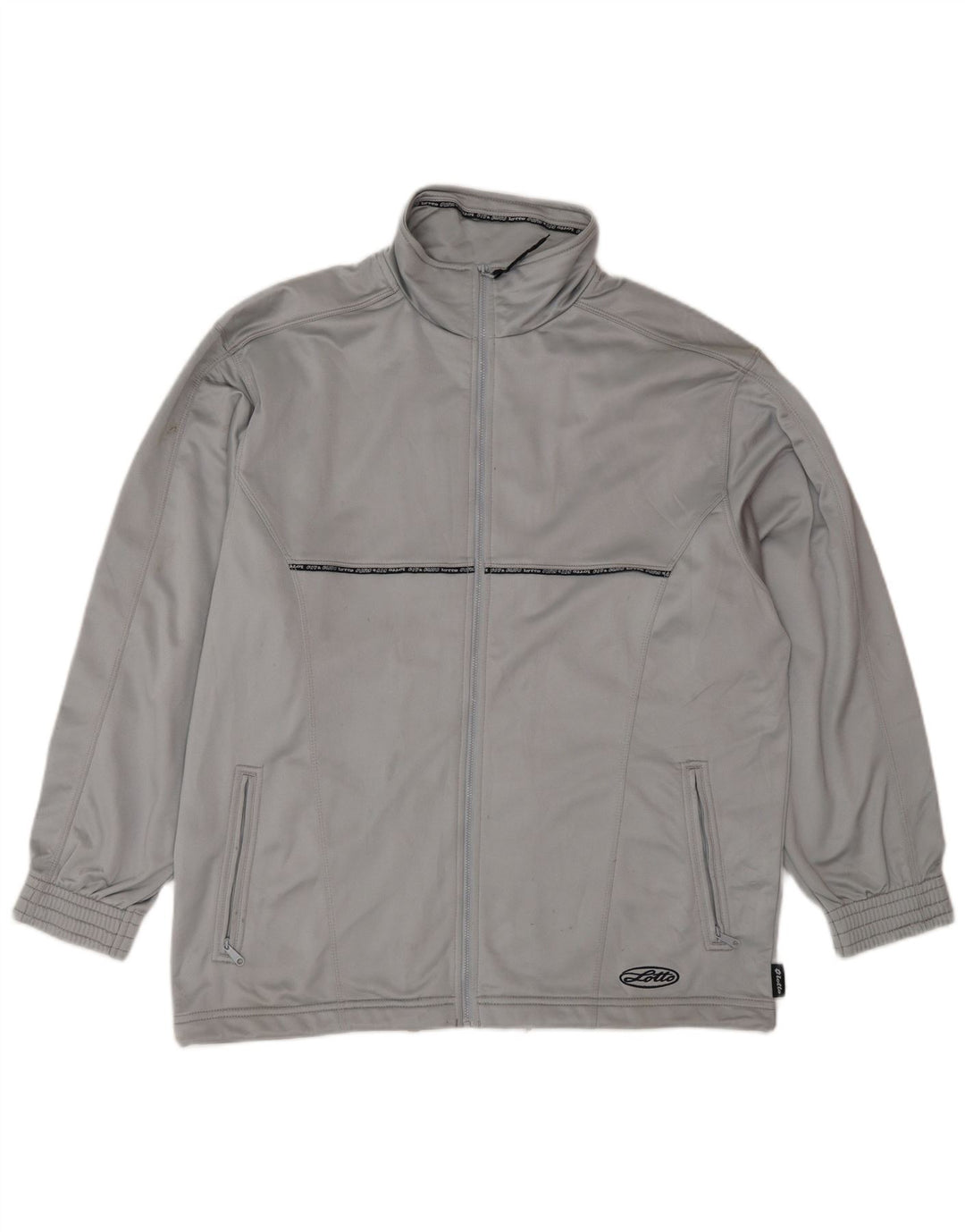 Lotto Womens Oversized træningsdragt Topjakke UK 16 Stor Grå Colourblock