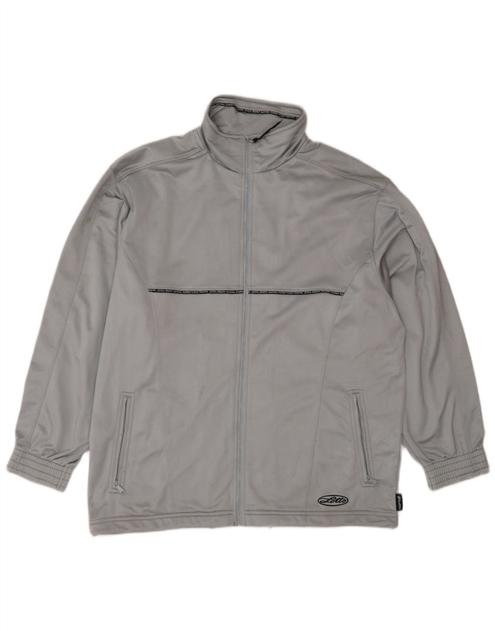 Lotto Womens Oversized træningsdragt Topjakke UK 16 Stor Grå Colourblock