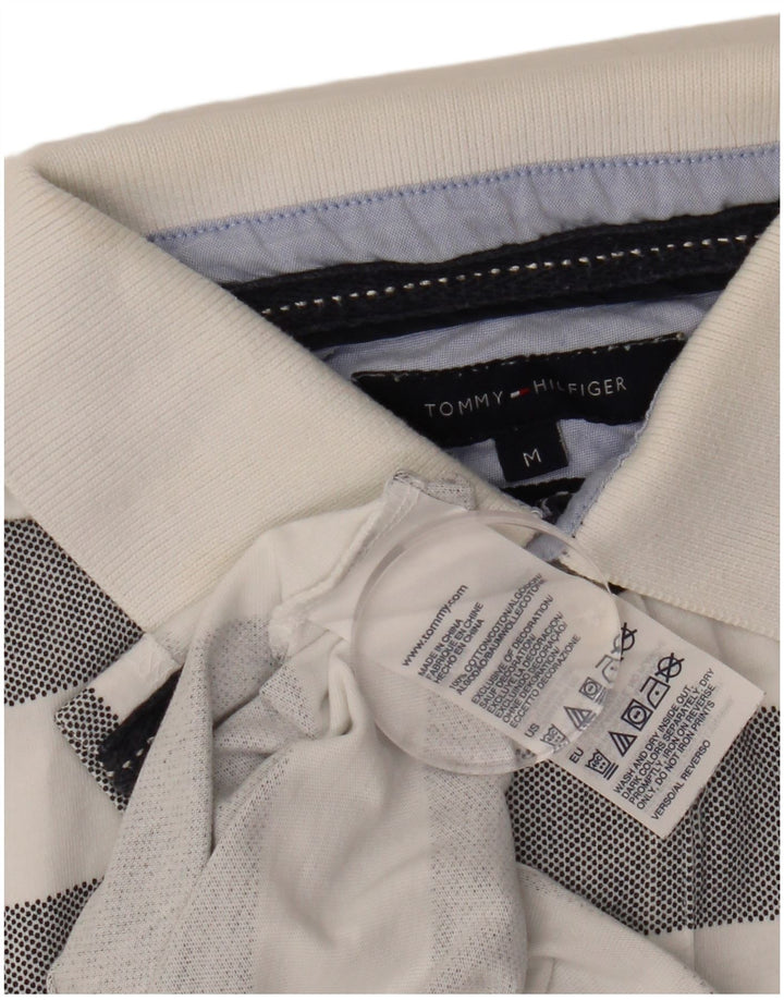 TOMMY HILFIGER Poloshirt til mænd mellemgrå stribet bomuld