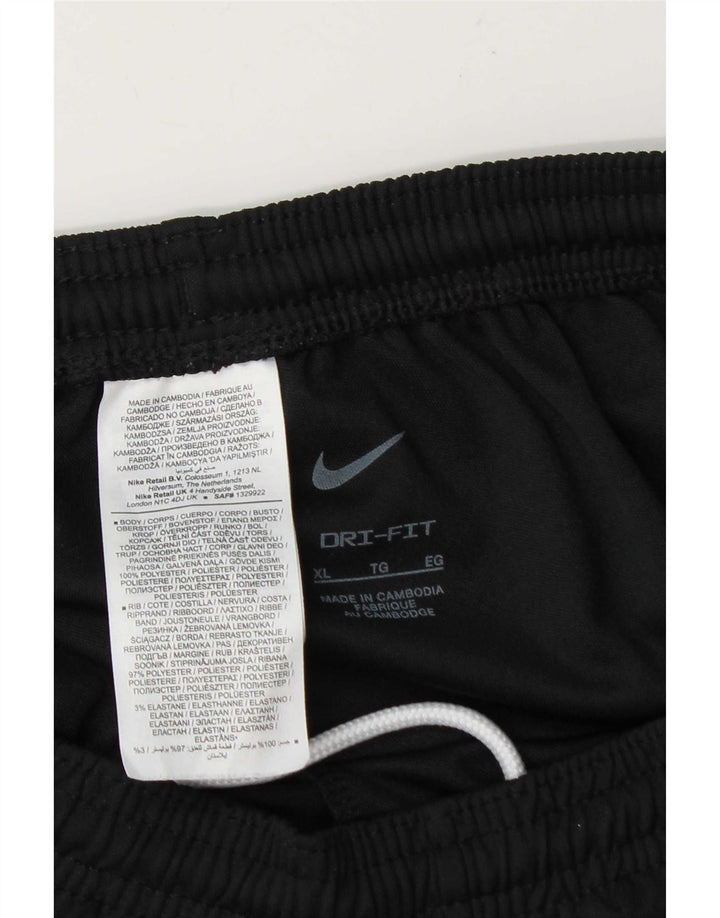 Nike herre Dri Fit træningsdragt bukser XL sort polyester