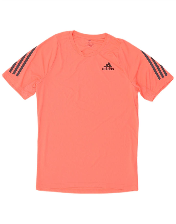 Adidas Herre Aeroready T-Shirt Top Medium Pink Polyester