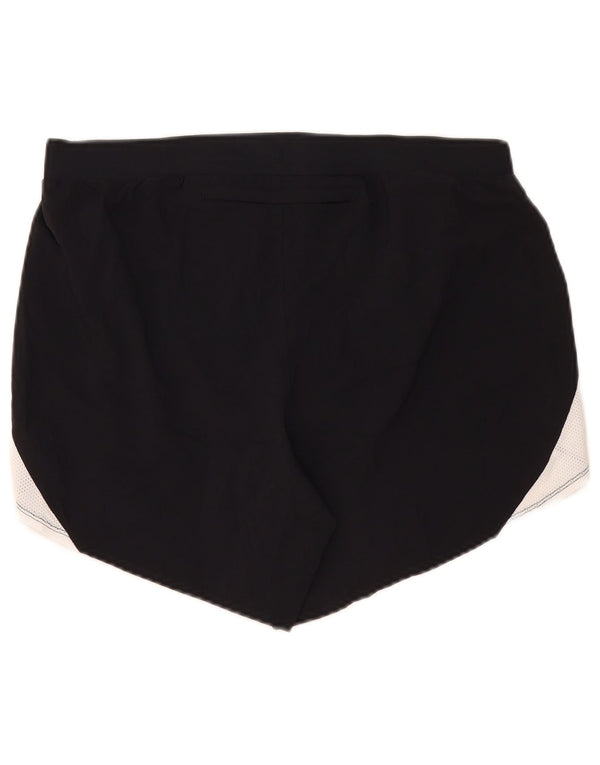 Under Armour Womens Sports Shorts UK 14 Large Black Colourblock Sports