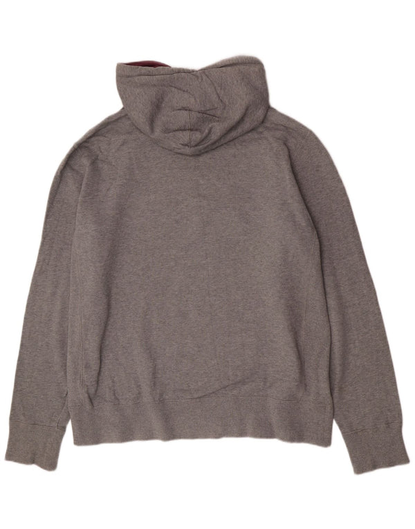 Nike Mens Graphic Hoodie Jumper XL Grey Flecked Cotton
