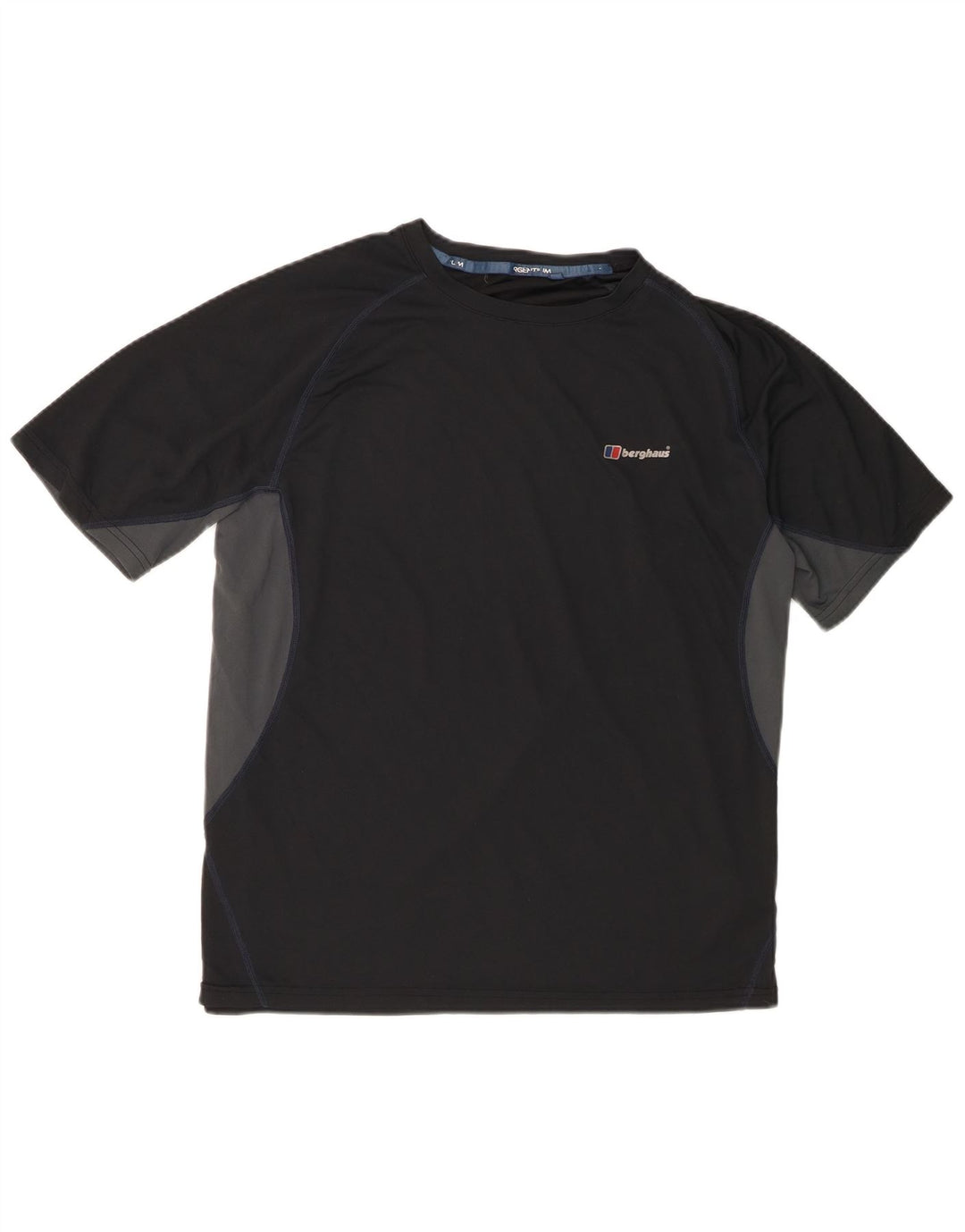 Berghaus Herre T-Shirt Top Stor Sort Colourblock Polyester