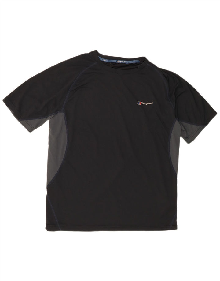 Berghaus Herre T-Shirt Top Stor Sort Colourblock Polyester