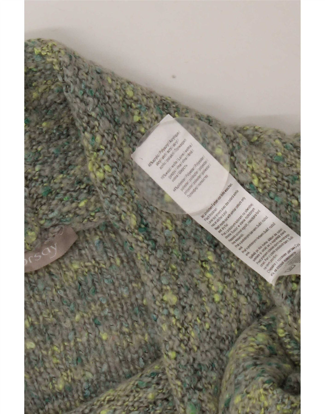 Orsay Dame Roll Neck Jumper Sweater UK 14 Large Multicolored Flecked