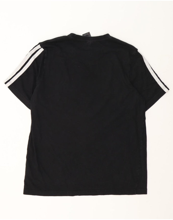 Adidas Herre T-Shirt Top Stor Sort Bomuld