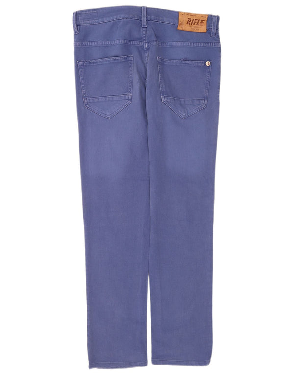 Rifle Dame Straight Jeans W30 L30 Blå Bomuld